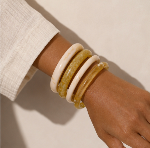 Marbled Resin Bangles