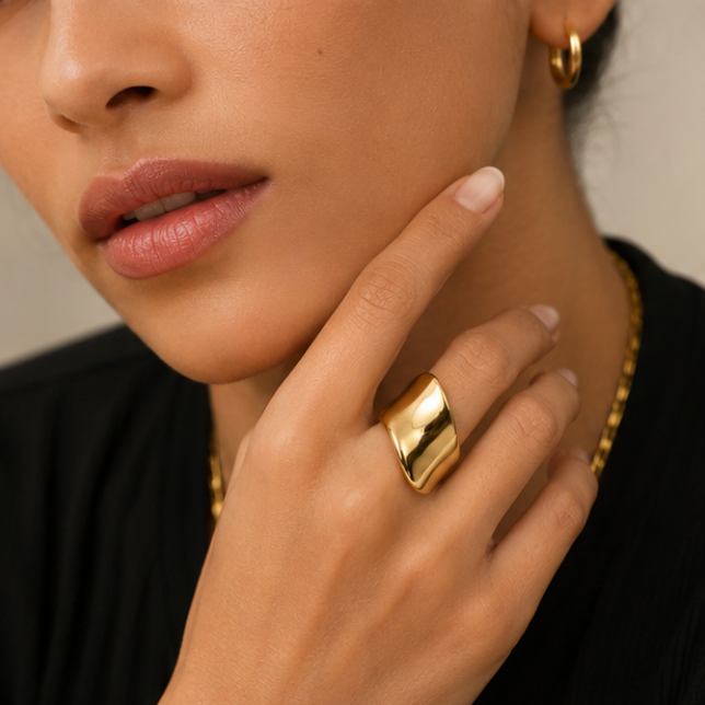 Wavy Stack Ring